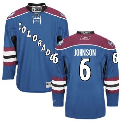 Erik Johnson Colorado Avalanche Reebok Authentic Third Jersey (Blue)