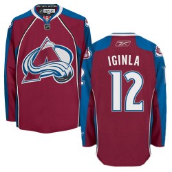 Jarome Iginla Colorado Avalanche Reebok Youth Authentic Burgundy Home Jersey (Red)