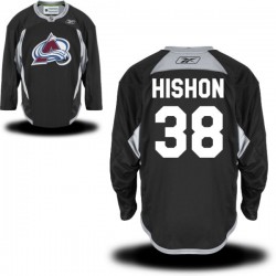 Joey Hishon Colorado Avalanche Reebok Premier Practice Alternate Jersey (Black)