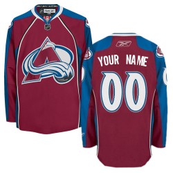 Reebok Colorado Avalanche Men's Customized Authentic Burgundy Red Home Jersey