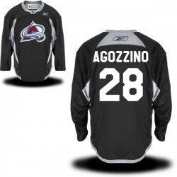 Andrew Agozzino Colorado Avalanche Reebok Authentic Practice Alternate Jersey (Black)