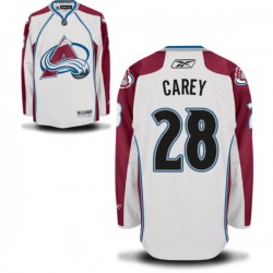 Paul Carey Colorado Avalanche Reebok Authentic Home Jersey (White)