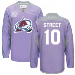 Ben Street Colorado Avalanche Reebok Authentic 2016 Hockey Fights Cancer Practice Jersey (Purple)