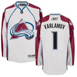 Semyon Varlamov Colorado Avalanche Reebok Authentic Away Jersey (White)