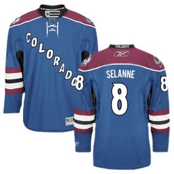 Teemu Selanne Colorado Avalanche Reebok Authentic Third Jersey (Blue)