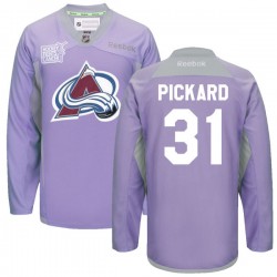 Calvin Pickard Colorado Avalanche Reebok Premier 2016 Hockey Fights Cancer Practice Jersey (Purple)