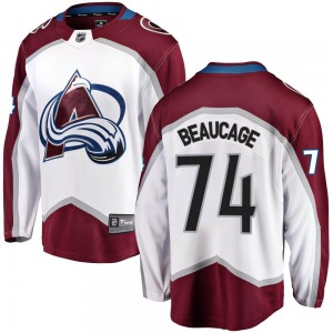 Alex Beaucage Colorado Avalanche Fanatics Branded Breakaway Away Jersey (White)