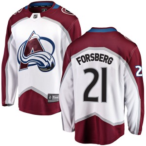 Peter Forsberg Signed Colorado Avalanche White Adidas Pro Jersey HOF 2014