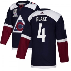 Rob Blake Colorado Avalanche Adidas Youth Authentic Alternate 2022 Stanley Cup Champions Jersey (Navy)