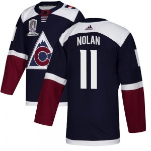 Owen Nolan Colorado Avalanche Adidas Youth Authentic Alternate 2022 Stanley Cup Champions Jersey (Navy)