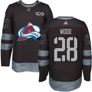 Miles Wood Colorado Avalanche Authentic 1917-2017 100th Anniversary Jersey (Black)