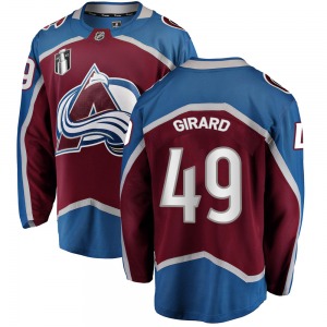 Samuel Girard Colorado Avalanche Fanatics Branded Youth Breakaway Maroon Home 2022 Stanley Cup Final Patch Jersey