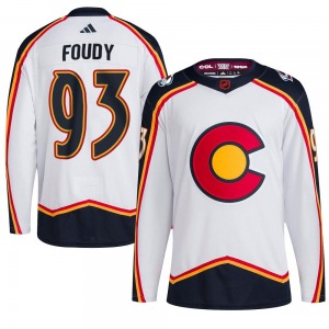 Jean-Luc Foudy Colorado Avalanche Adidas Youth Authentic Reverse Retro 2.0 Jersey (White)