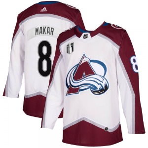Cale Makar Colorado Avalanche Adidas Youth Authentic 2020/21 Away 2022 Stanley Cup Final Patch Jersey (White)