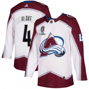 Rob Blake Colorado Avalanche Adidas Authentic 2020/21 Away 2022 Stanley Cup Champions Jersey (White)