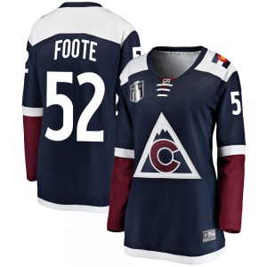 Adam Foote Colorado Avalanche Fanatics Branded Women's Breakaway Alternate 2022 Stanley Cup Final Patch Jersey (Navy)