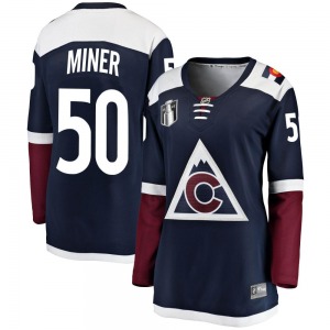 Trent Miner Colorado Avalanche Fanatics Branded Women's Breakaway Alternate 2022 Stanley Cup Final Patch Jersey (Navy)