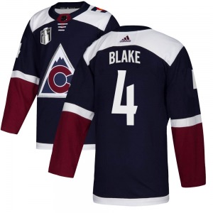 Rob Blake Colorado Avalanche Adidas Youth Authentic Alternate 2022 Stanley Cup Final Patch Jersey (Navy)