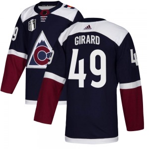 Samuel Girard Colorado Avalanche Adidas Youth Authentic Alternate 2022 Stanley Cup Final Patch Jersey (Navy)