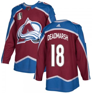 Adam Deadmarsh Colorado Avalanche Adidas Authentic Burgundy Home 2022 Stanley Cup Final Patch Jersey