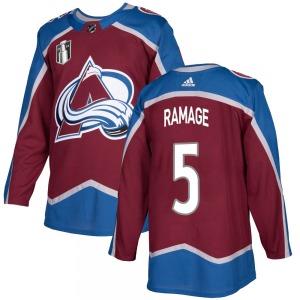 Rob Ramage Colorado Avalanche Adidas Authentic Burgundy Home 2022 Stanley Cup Final Patch Jersey