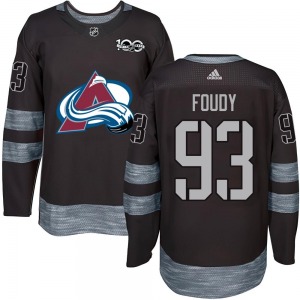 Jean-Luc Foudy Colorado Avalanche Youth Authentic 1917-2017 100th Anniversary Jersey (Black)