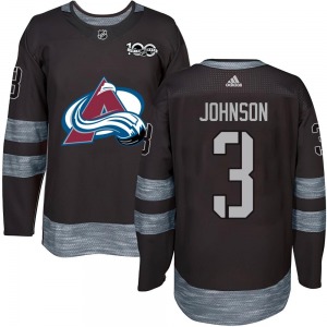 Jack Johnson Colorado Avalanche Youth Authentic 1917-2017 100th Anniversary Jersey (Black)