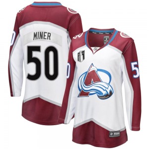 Trent Miner Colorado Avalanche Fanatics Branded Women's Breakaway Away 2022 Stanley Cup Final Patch Jersey (White)