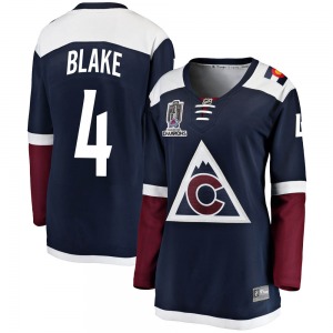 Rob Blake Colorado Avalanche Fanatics Branded Women's Breakaway Alternate 2022 Stanley Cup Champions Jersey (Navy)