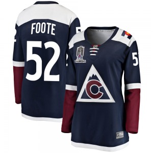 Adam Foote Colorado Avalanche Fanatics Branded Women's Breakaway Alternate 2022 Stanley Cup Champions Jersey (Navy)