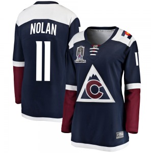 Owen Nolan Colorado Avalanche Fanatics Branded Women's Breakaway Alternate 2022 Stanley Cup Champions Jersey (Navy)