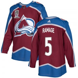 Rob Ramage Colorado Avalanche Adidas Authentic Burgundy Home 2022 Stanley Cup Champions Jersey