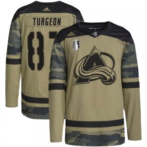 Pierre Turgeon Colorado Avalanche Adidas Authentic Military Appreciation Practice 2022 Stanley Cup Final Patch Jersey (Camo)