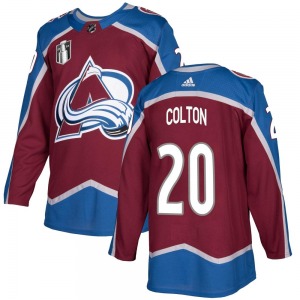 Ross Colton Colorado Avalanche Adidas Youth Authentic Burgundy Home 2022 Stanley Cup Final Patch Jersey