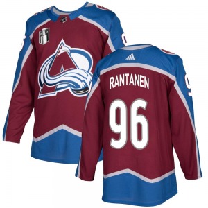 Mikko Rantanen Colorado Avalanche Adidas Youth Authentic Burgundy Home 2022 Stanley Cup Final Patch Jersey