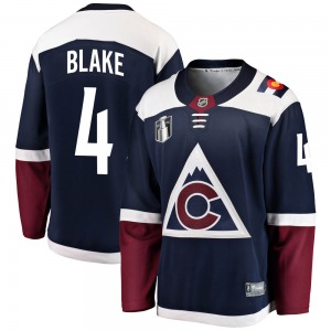 Rob Blake Colorado Avalanche Fanatics Branded Youth Breakaway Alternate 2022 Stanley Cup Final Patch Jersey (Navy)