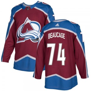 Alex Beaucage Colorado Avalanche Adidas Authentic Burgundy Home Jersey