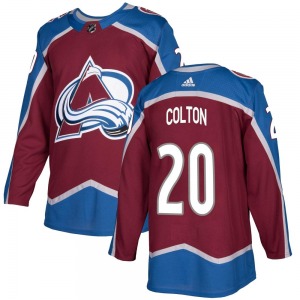 Ross Colton Colorado Avalanche Adidas Authentic Burgundy Home Jersey