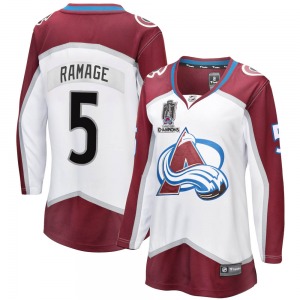 Rob Ramage Colorado Avalanche Fanatics Branded Women's Breakaway Away 2022 Stanley Cup Champions Jersey (White)