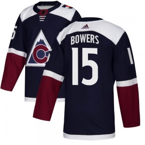 Shane Bowers Colorado Avalanche Adidas Youth Authentic Alternate Jersey (Navy)