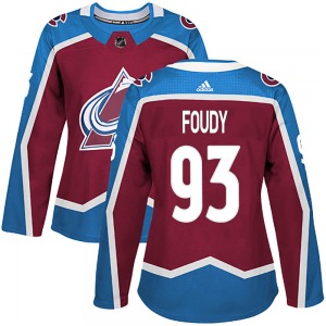 Jean-Luc Foudy Colorado Avalanche Adidas Women's Authentic Burgundy Home Jersey