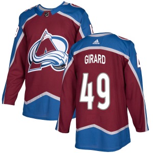 Samuel Girard Colorado Avalanche Adidas Youth Authentic Burgundy Home Jersey