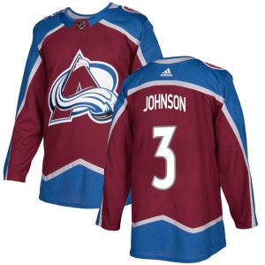 Jack Johnson Colorado Avalanche Adidas Youth Authentic Burgundy Home Jersey