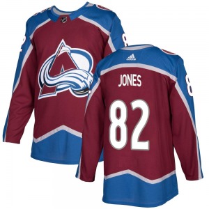 Caleb Jones Colorado Avalanche Adidas Youth Authentic Burgundy Home Jersey