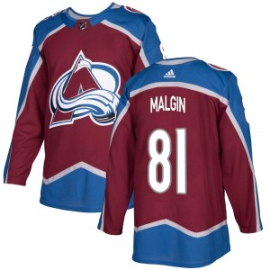 Denis Malgin Colorado Avalanche Adidas Youth Authentic Burgundy Home Jersey