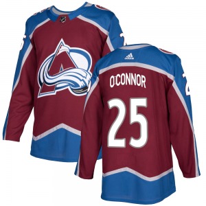 Logan O'Connor Colorado Avalanche Adidas Youth Authentic Burgundy Home Jersey