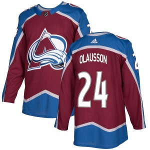 Oskar Olausson Colorado Avalanche Adidas Youth Authentic Burgundy Home Jersey