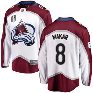 Cale Makar Colorado Avalanche Fanatics Branded Breakaway Away 2022 Stanley Cup Final Patch Jersey (White)