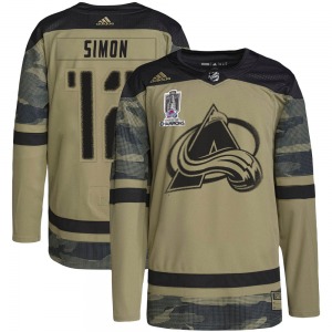Chris Simon Colorado Avalanche Adidas Authentic Military Appreciation Practice 2022 Stanley Cup Champions Jersey (Camo)