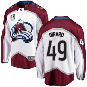 Samuel Girard Colorado Avalanche Fanatics Branded Youth Breakaway Away 2022 Stanley Cup Final Patch Jersey (White)